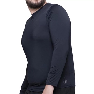 Camisa térmica blusa uv proteção solar segunda pele plus size unissex extra G G1 G2 G3 (1)
