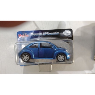 Miniatura Volkswagen New Beetle Azul - Novo Fusca - Maisto