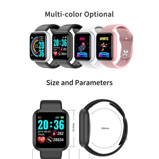 New Buyer Exclusive Y68 Smart Watch à Prova D’água USB Esportivo com Monitor de Frequência Cardíaca d20 116plus