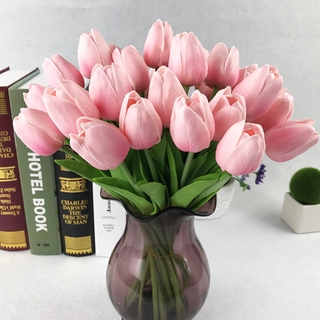 5/10 Pcs Tulipa Artificial Flor/Flores De Látex Real Toque De Silicone/Colorido Falsificada Para Noiva Buquê De Casamento Decoração Da Sua Casa