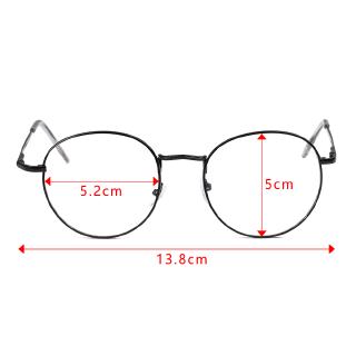 Sulove Moda Vintage Óculos De Visão Noturna Armação Redonda De Metal Óptico Eyeware (3)