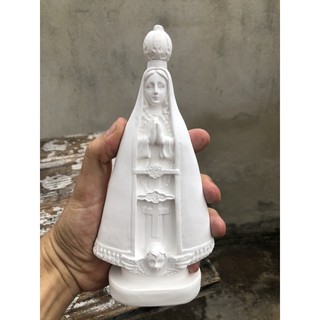 imagem de Nossa Senhora Aparecida 20cm em gesso cru para decoração e artesanato