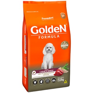 Ração GoldeN Formula Cães Adultos Carne & Arroz Mini Bits 1kg Alimento Para Cachorro Cães Adultos Animais de Estimação