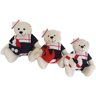 Trio Ursos Ursinhas Ursinhos de Pelúcia Para Nichos Decoração Quarto de Bebê Princesa Principe Aviador Marinheiro - Últimas Unidades (2)