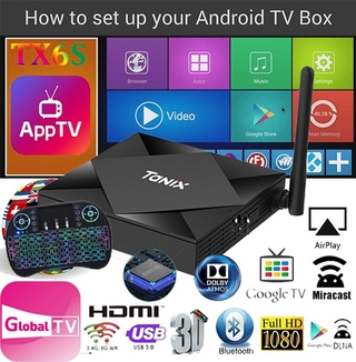 (Sporthd) Tx6S Android 10 Smart Tv Box Media Player Quad Core Wifi Bluetooth 4k Ultra Hdvice Conrtol Remoto