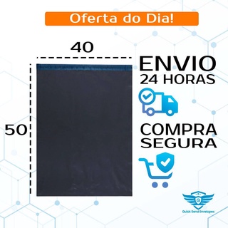 Kit 20 Envelopes 40x50 Embalagem De Segurança Cinza Resistente Com Aba Adesiva Saco Plástico - Pronta Entrega