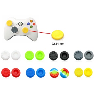 Par de Grip de Silicone para botão analógico de controles de XBOX 360, PS2, PS3, PS4 e PS5 - Maior