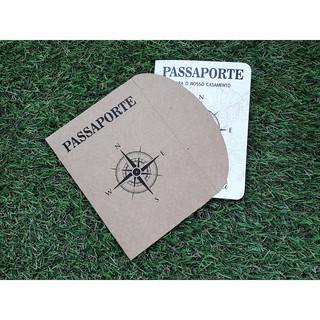 Convites Passaporte Personalizado Mundi Kraft Envelope, Casamento, 15 Anos, Bodas, Manual para Padrinhos, Noivado