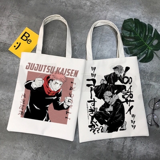 Japanese Anime Jujutsu Kaisen Yuji Itadori Handbags Shoulder Bags Women Canvas Bag