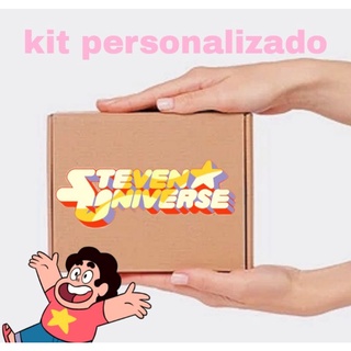 Kit personalizado do desenho Steven Universo cartoon soft ametista garnet pérola