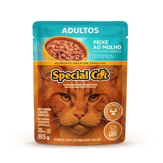 Racao Special Cat Sache Gatos Adultos Peixe 85g