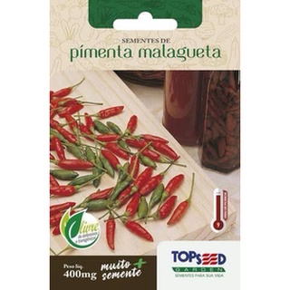 Sementes de Pimenta Malagueta 400mg Topseed Garden