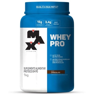 Whey Pro Pote 1Kg - Whey Protein Concentrado Max Titanium Original