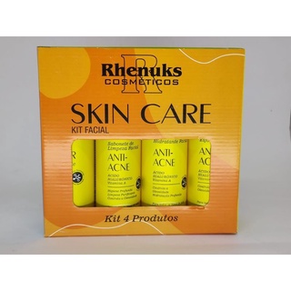 Kit Limpeza de Pele - Facial - skin care Anti-Acne e Espinhas- ELIMINE OS CRAVOS E ESPINHAS - 4 itens Rhenuks (2)