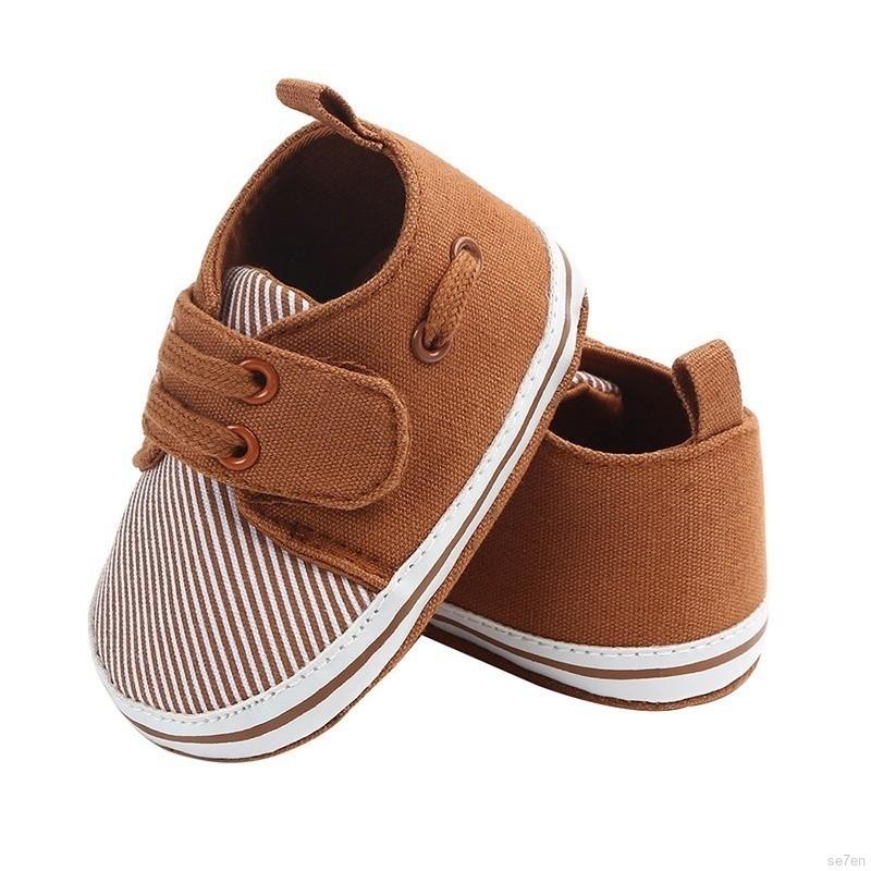 Se7En Sapato Infantil Listrado Confortável Antiderrapante Para Bebê (4)