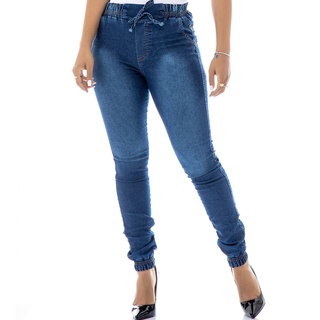 Calça Jeans Jogger manchada feminina (4)