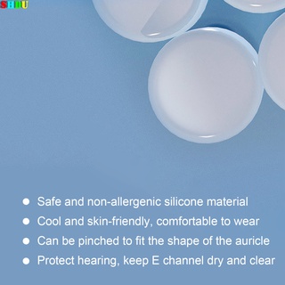 Gadu 6 Peças Protetor De Ouvido De Silicone Anti-Rise Ronco / Tampão De Ouvido Com Cancelamento De Ruído Para Redução De Ruído (9)