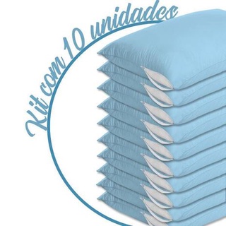 kit 10 Capas Protetoras Travesseiro Com Zíper Anti Ácaro Fronha