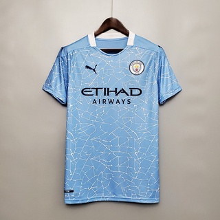 Camisa Do Manchester City Azul e Branca Mega oferta