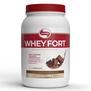 Whey Fort 900g Sabores - Vitafor Whey Protein