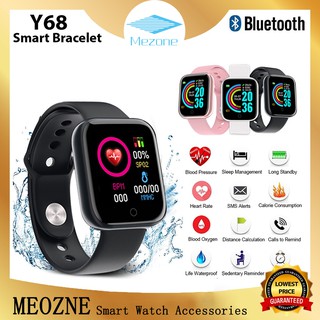 Smartwatch relógio Smart D28 fitpro com tela hd y68 bluetooth / smart watch D20 com lembrete / chamada / monitor de frequência