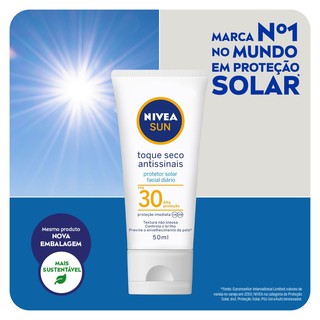 Protetor Solar Facial Nivea Sun Toque Seco FPS30 50ml (2)