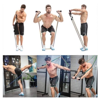 Kit Power Tube Elastico Musculação Crossfit pilates yoga fitness 11 Itens Funcional (6)