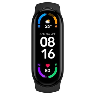 【Nova atualização e melhoria】Smartwatch Xiaomi m6 relogio inteligente à prova d'água Com Bluetooth monitor de freqüência cardíaca 1,56 tela pk mi band 5 [AM]