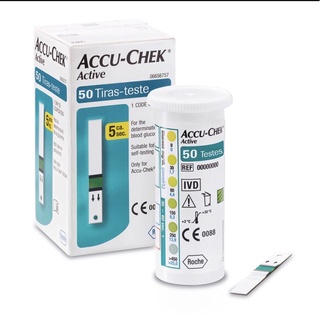Tira Para Controle de Glicemia Accu-Chek Active 50 unidades