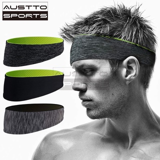 Austto Sport Headband Sweat Workout Headbands Sports Cooling Sweatband for Men Women Running Cycling Hiking Yoga Fitness (1)