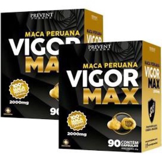 Kit 2 Maca Peruana Vigor Max 2000mg 180 Caps Prevent Pharma