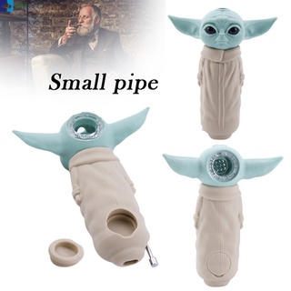 Cartoon Alien Pipes Smoking Grass Portable Creatives Silicone Straw Weed Accessories For Indoor Outdoor