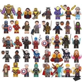 Mini Figuras De Super-Herói Marvel Vingadores Thanos / Thor / Capitão América