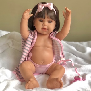 Boneca bebê reborn menina princesa silicone promoção (8)