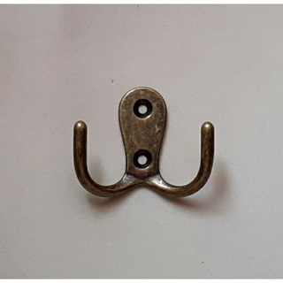 Gancho Duplo Metal Parede/ Porta Chaves/ Cabide para Decoração ou Artesanato-Unidade