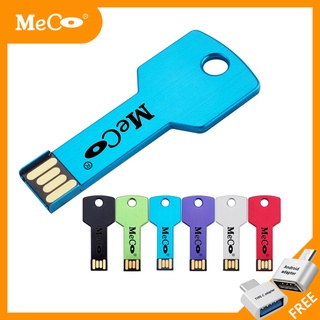 Meco USB flash drive 2.0 Memória 64GB Alta Velocidade pen Gb 8 16 32GB metal memory stick Pendrive