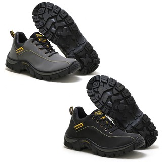 2 pares botas tênis caterpillar adventure sapato masculino+cinto e carteira