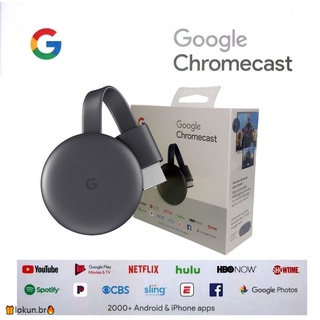 Promoção Novo Google Chromecast 3 Hdmi 1080p Chrome Cast 3 Original