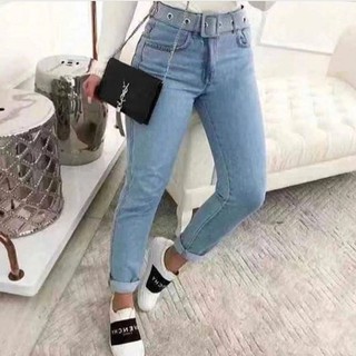 Calça Mom Jeans acompanha Cinto sem Elastano (1)