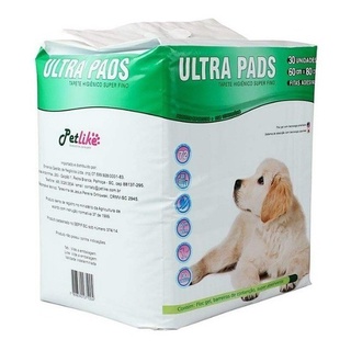 Tapete Higiênico Para Cães Super Absorvente Ultra Pads 80x60 C/ 30 Unidades - Pet Like