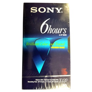 Fita VHS Sony 6 hours in mode T-120
