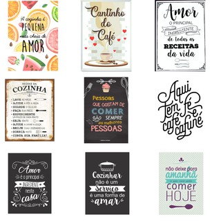 Placas Decorativa Para Cozinha Copa Frases