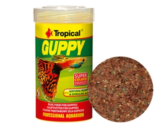 Ração Tropical Guppy 20g Para Guppy E Outros Peixes Pequenos