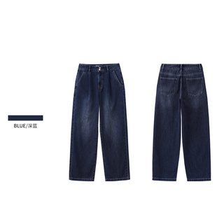 A21 Calça Jeans Feminina Larga/Casual/Todos Os Combina Com Cintura Alta/Reta (4)