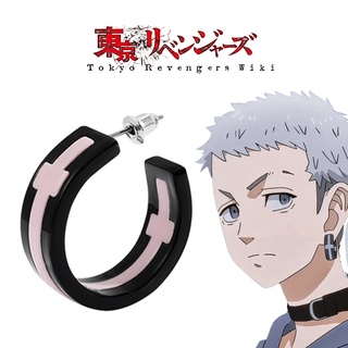 Tokyo Revengers Surrounding Mitsuya Takashi Earring Wholesaler Acrylic Anime Cosplay Props Earrings