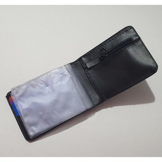 carteira porta cartão slim em couro sintetico preta com porta cartões (8)
