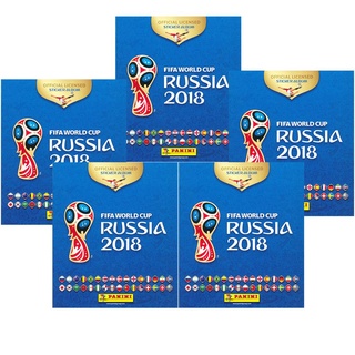 Album Copa do Mundo Russia 2018 Vazio Kit 5 Unidades