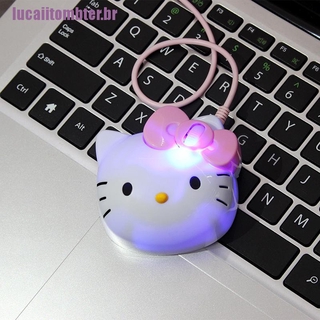 Qa-Stok > Mouse Óptico De 3d Hello Kitty Com Fio Usb 2.0 Pro Para Computador / Pc Rosa