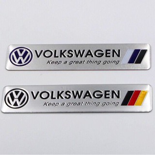 Volkswagen Metal Logo Car Suitcase Stickers Volkswagen V/W Polo Tiguan Passat B5 B6 B7 Golf Mk6