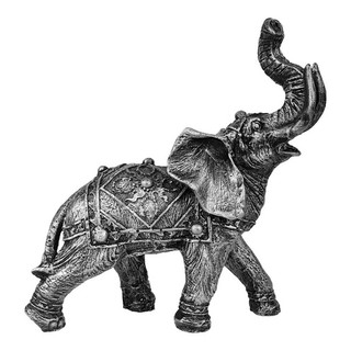 Elefante Indiano Em Resina Sorte E Sabedoria 23,5 Cm. (6)